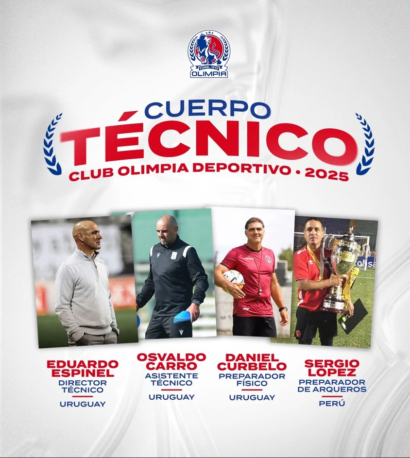 Nuevo cuerpo técnico del Olimpia