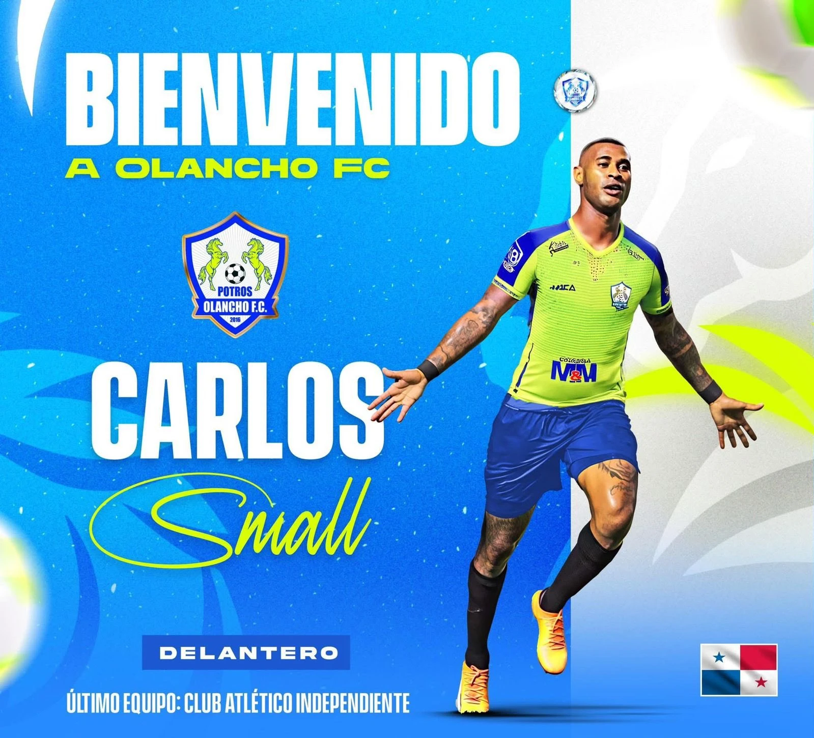 Carlos Small es nuevo fichaje de los Potros de Olancho.