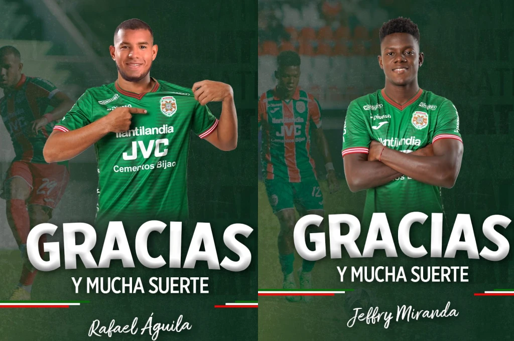 Rafael Águila y Jefry Miranda son nuevas bajas en Marathón.